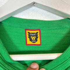 Human Made Green/Yellow Logo T-Shirt Size M