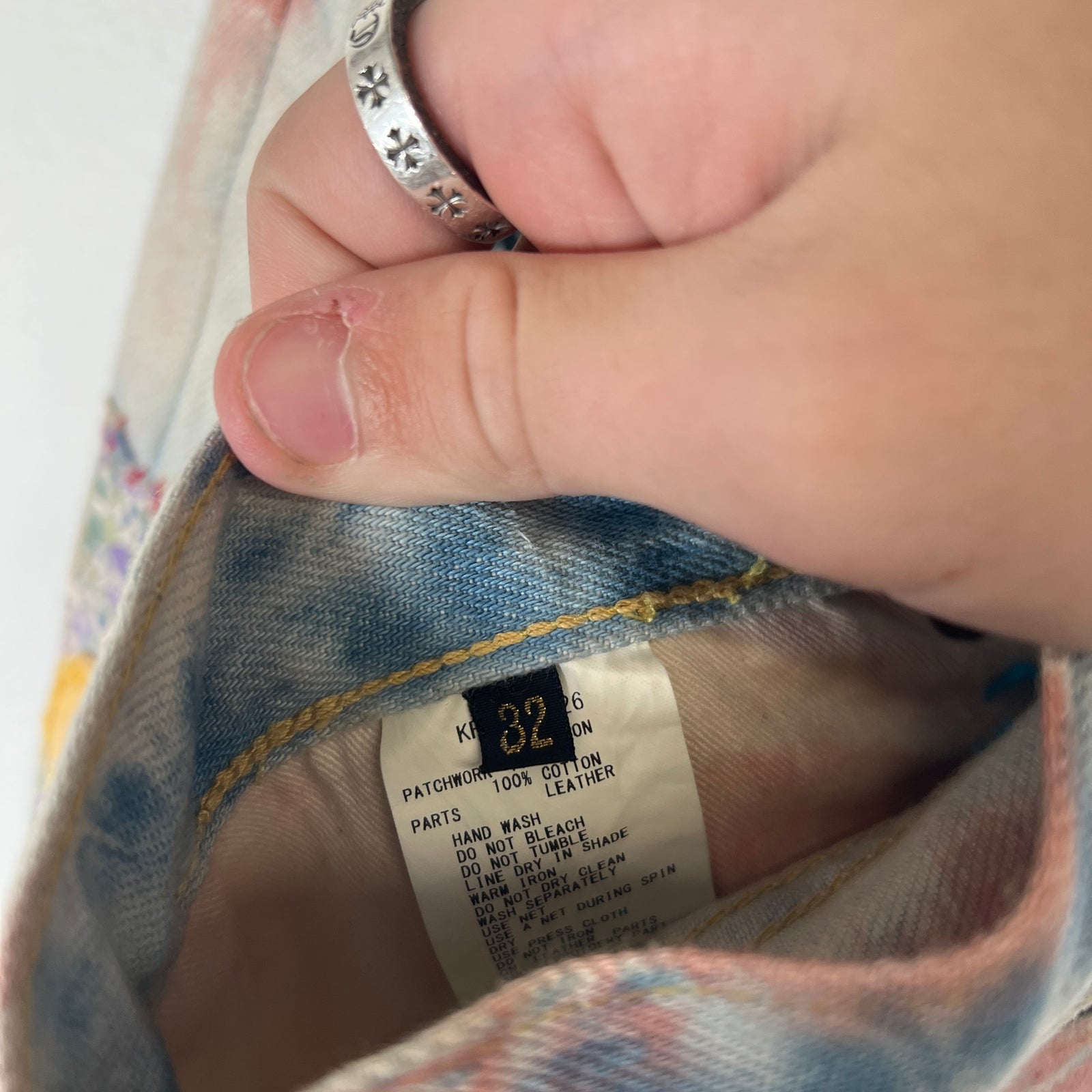 Kapital Papillon Boro Patch Tye Dye Pants