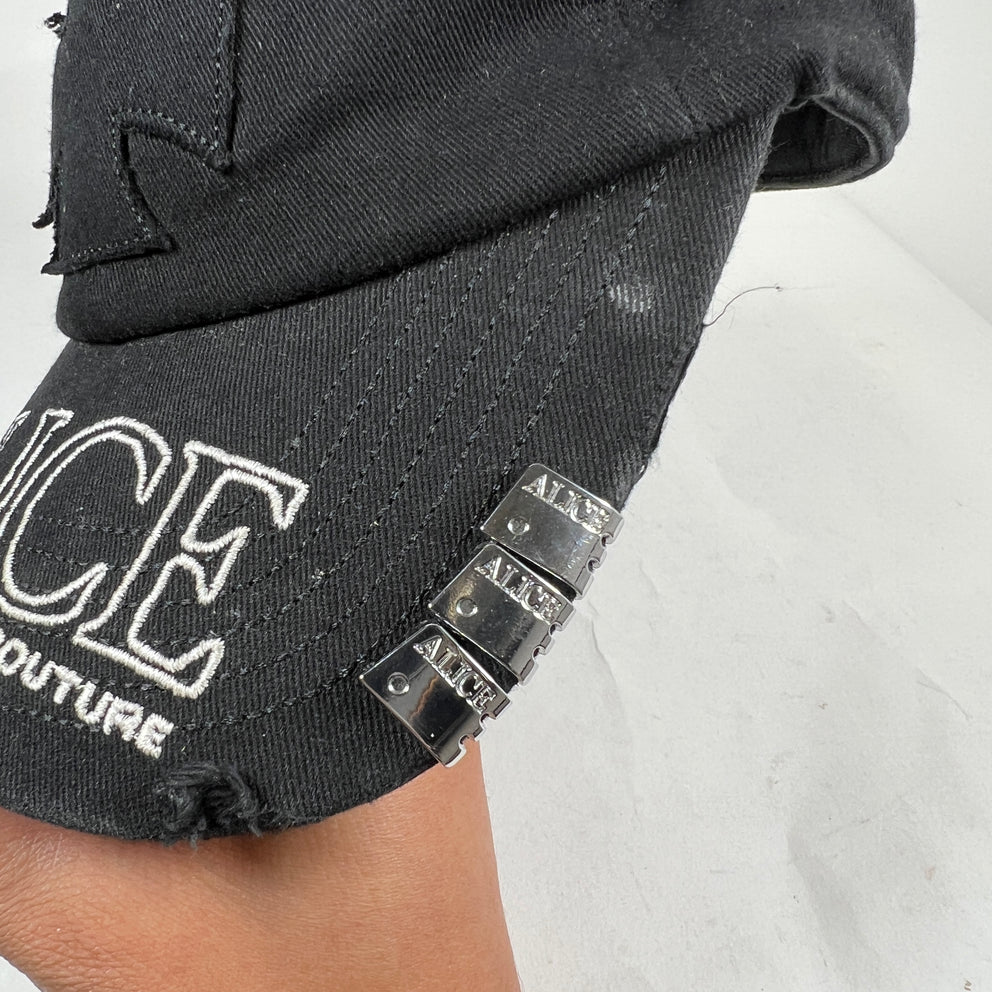 Alice Hollywood Black Chopper Logo Cap