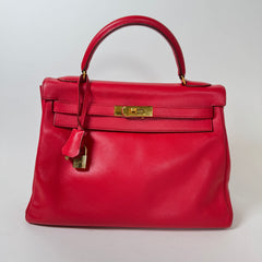 Hermès Kelly Red Retourne 32 Handbag