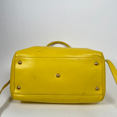 Saint Laurent Yellow Calfskin Leather Classic Baby Duffle Bag