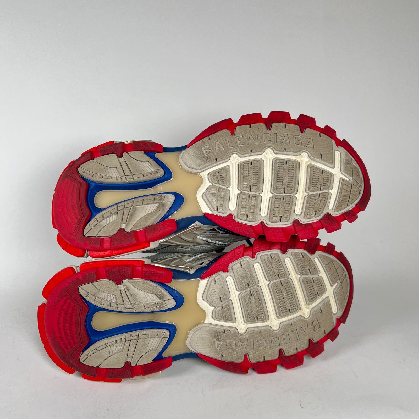 Balenciaga Red/Blue Track 2 Sneakers Size 44