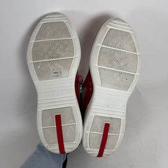 Prada Red/White Patent Leather Cups Size 9