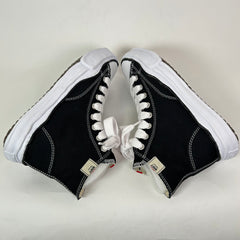 Maison Mihara Yasuhiro Black/White Peterson OG Sole Canvas High-Top Sneaker Size 41