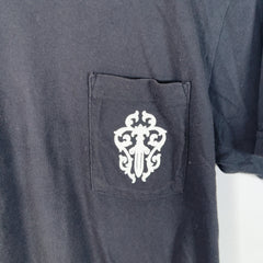 Chrome Hearts Split Spell Out Dagger Back Graphic T-Shirt