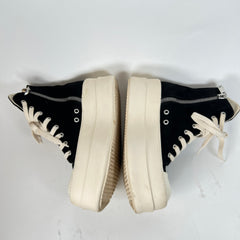 Rick Owens Drkshdw Black/Milk Mega Bumper Sneakers Size 37.5