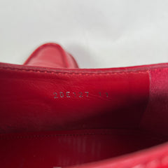 Prada Red Chocolate Loafers