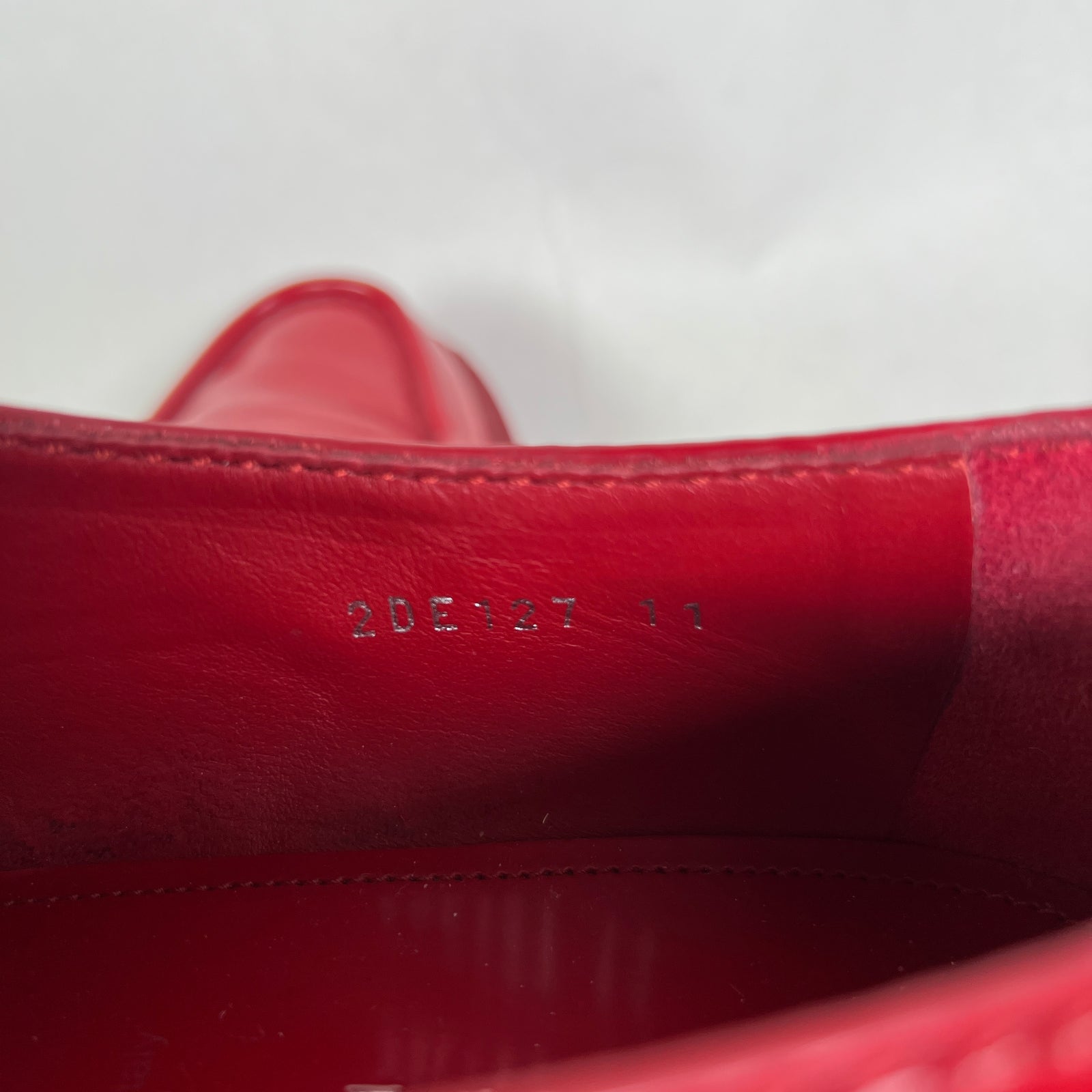Prada Red Chocolate Loafers
