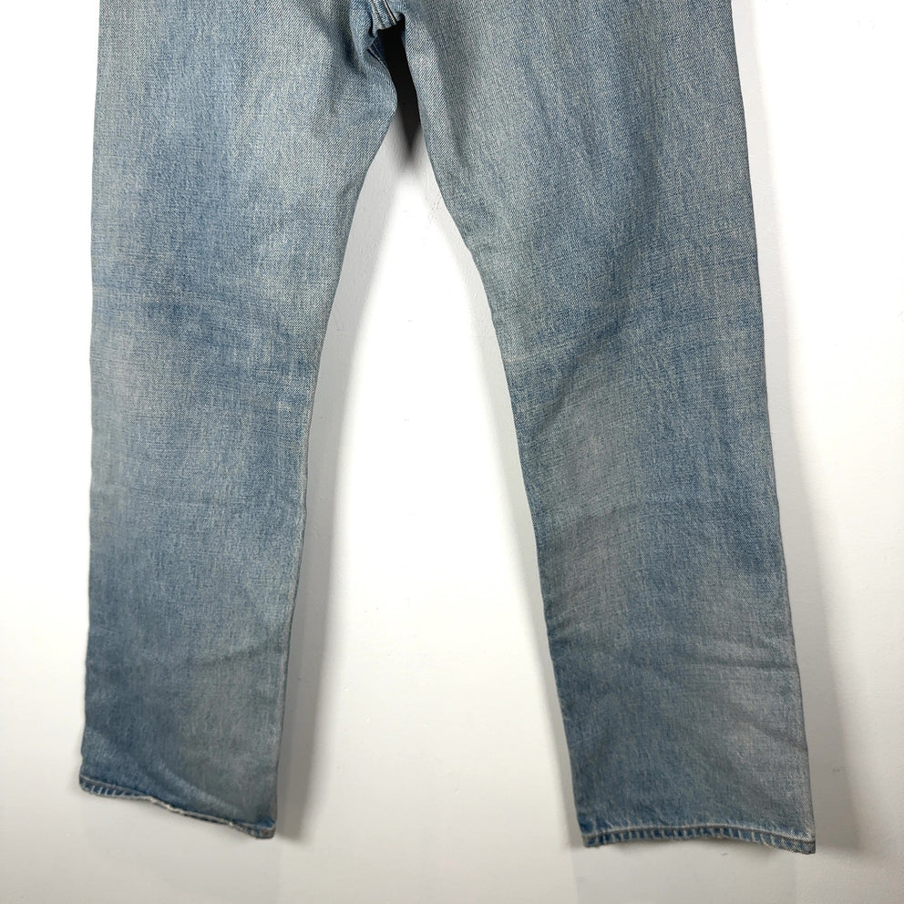 Celine Blue Kurt Destroyed Light-Wash Denim Jeans