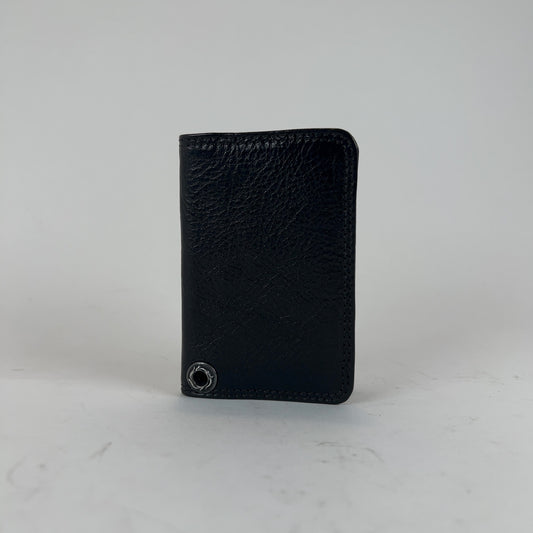 Chrome Hearts Leather Flip Card Holder