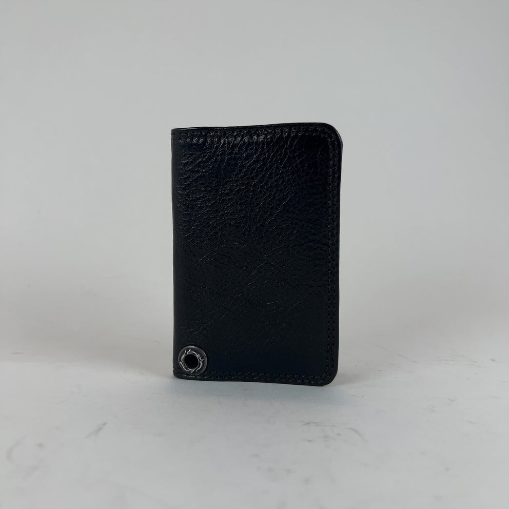 Chrome Hearts Leather Flip Card Holder