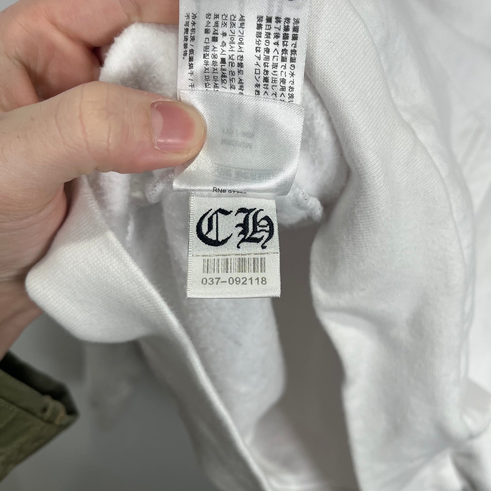Chrome Hearts LLS 'Love You' White Hoodie Size M
