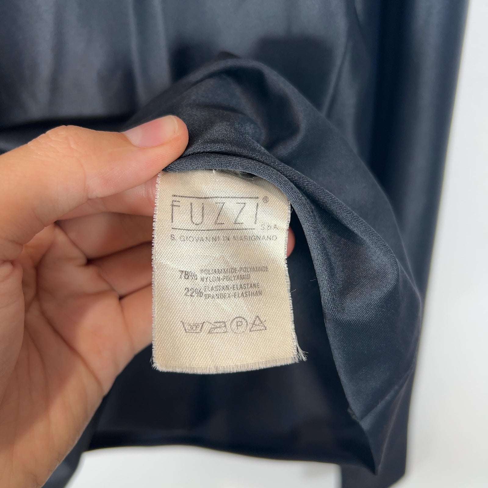 Jean Paul Gaultier Body Con Satin Turtleneck Longsleeve