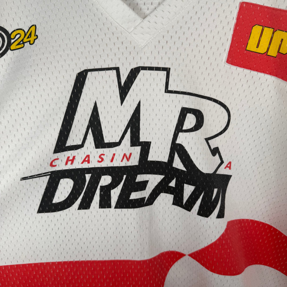 Martine Rose White Oversized Football Jersey  Size S