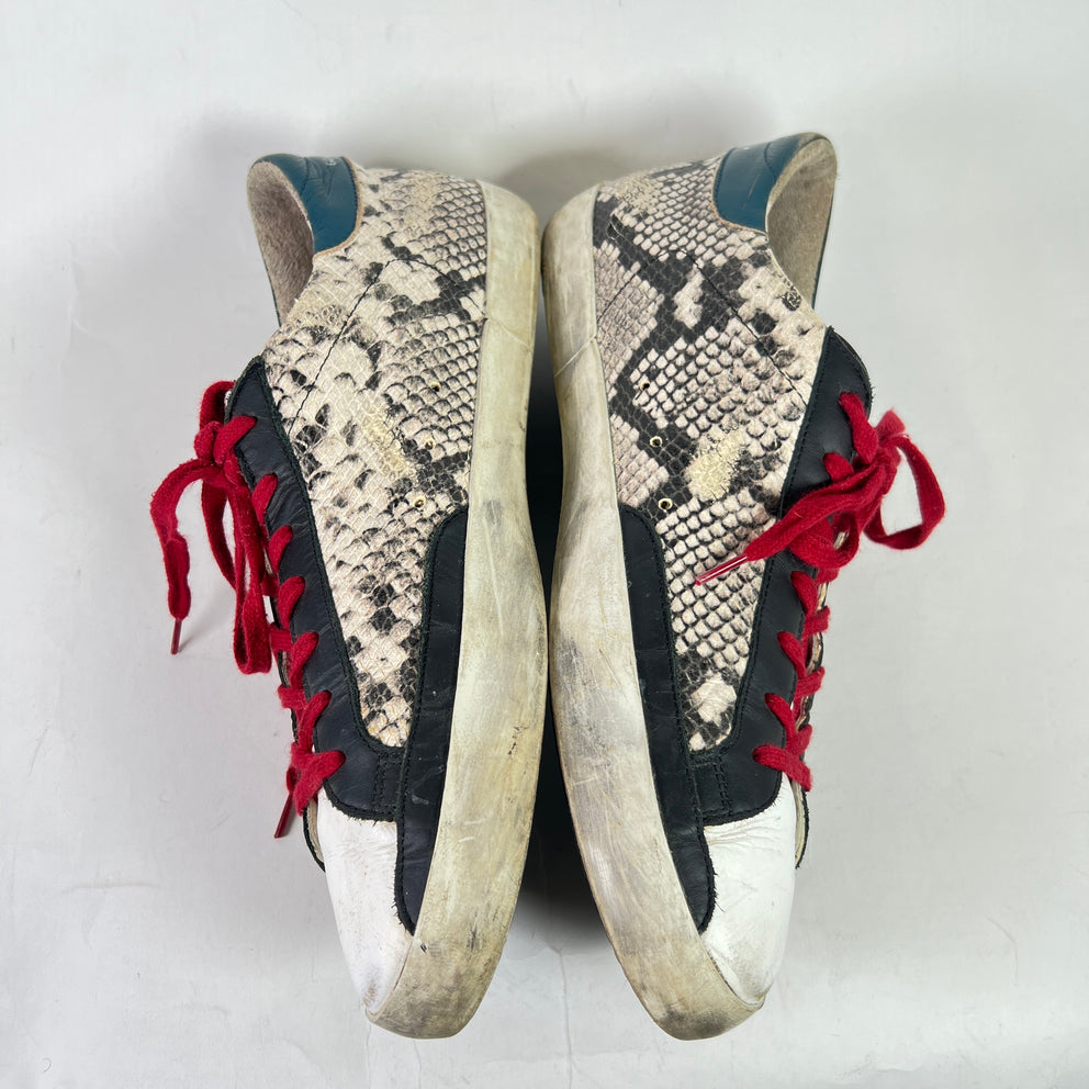 Golden Goose Python Superstar Sneakers