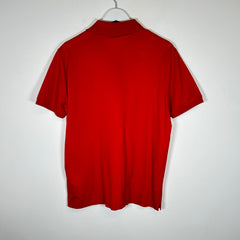Louis Vuitton Red Monogram Embroidered Polo Shirt Size M
