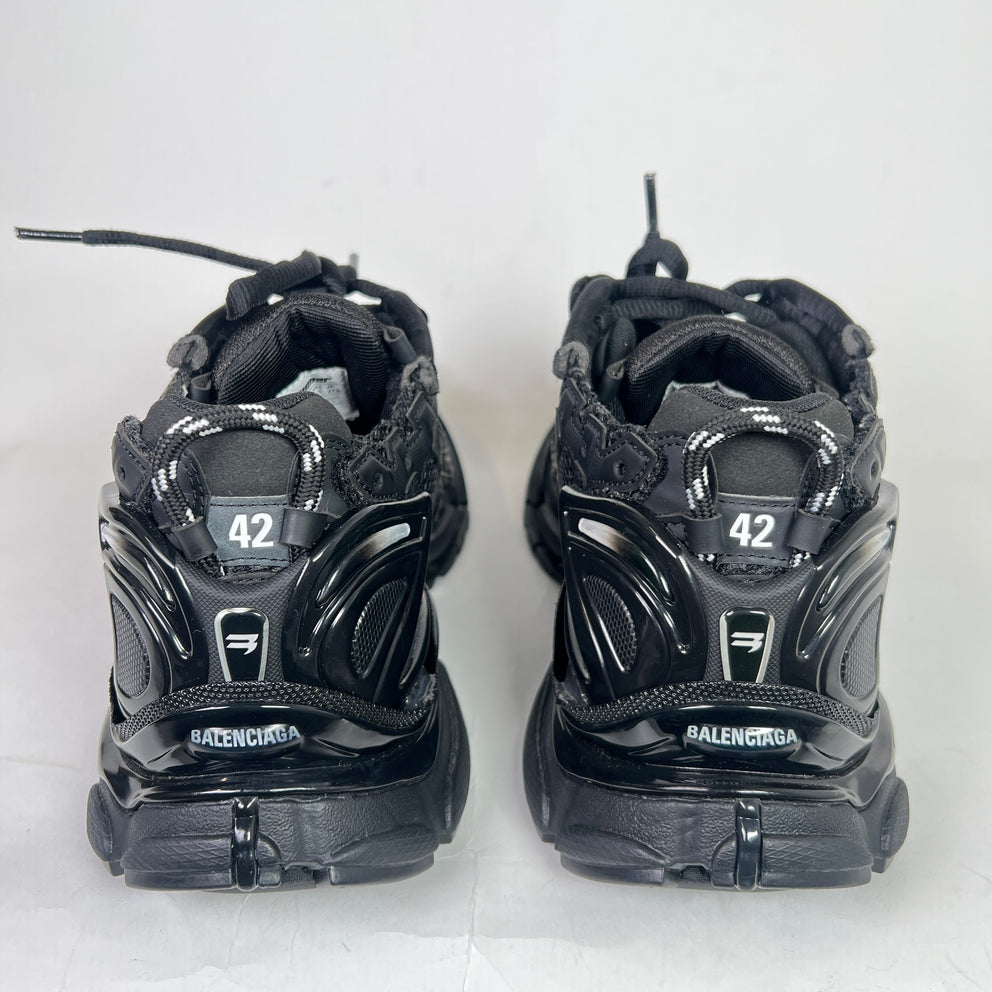 Balenciaga Matte Black Mesh Runners