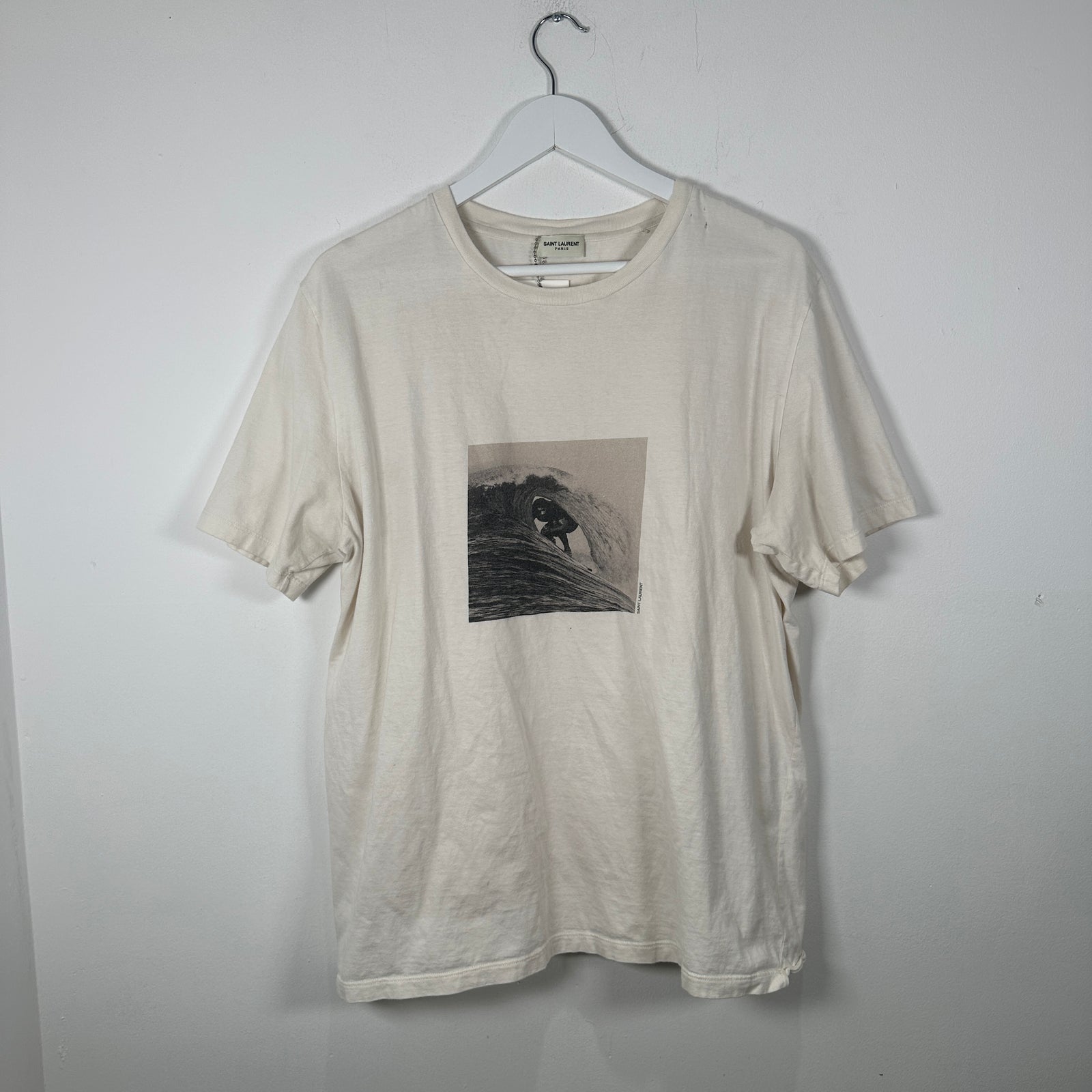 Saint Laurent Wave Graphic T-Shirt Size M