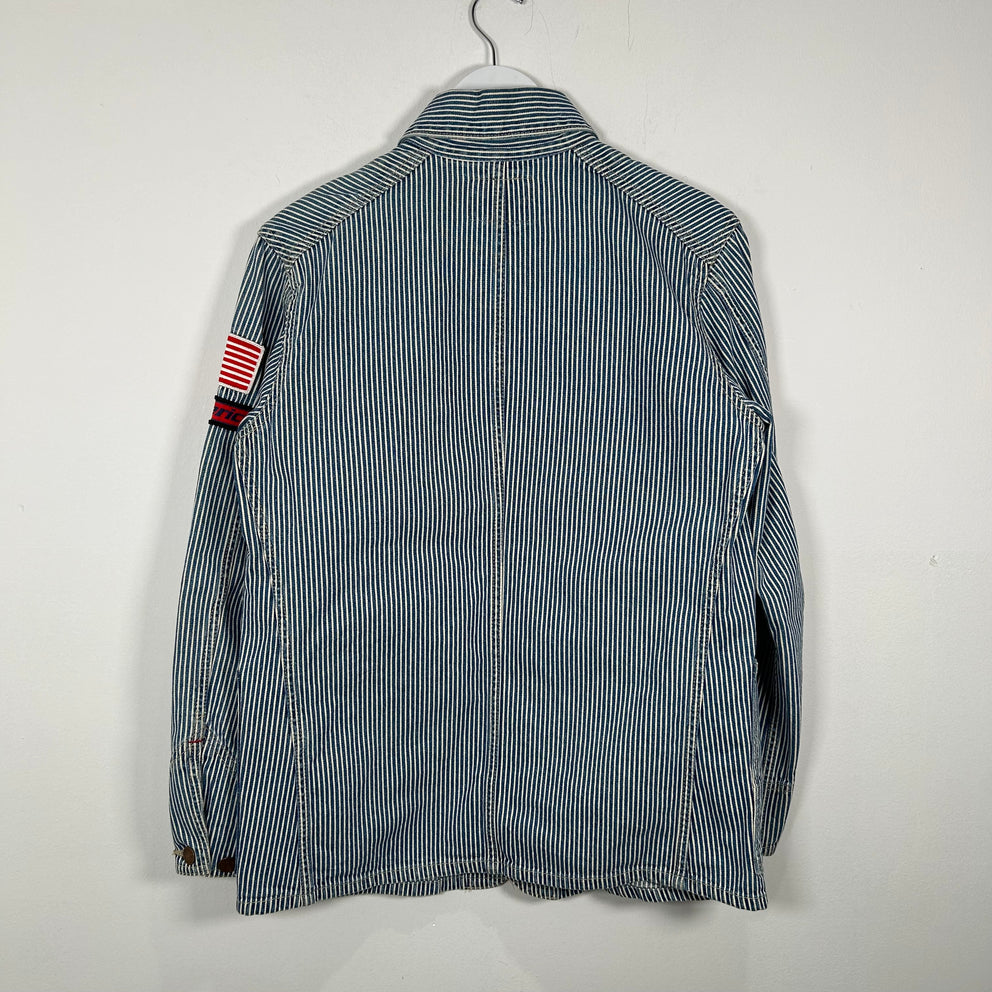 Hysteric Glamour Pin-Stripe Patch Work Jacket Size M