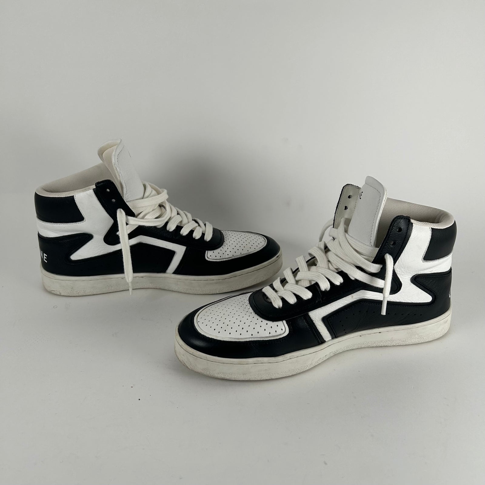 Celine CT-01 Black High Trainers Size 8