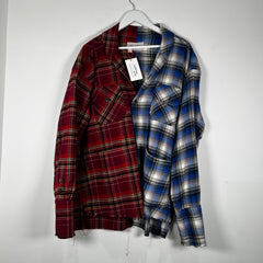 Greg Lauren Split Plaid 4-Pocket Flannel Size 4