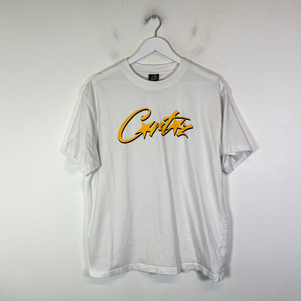 Corteiz White Allstarz Logo T-Shirt Size M