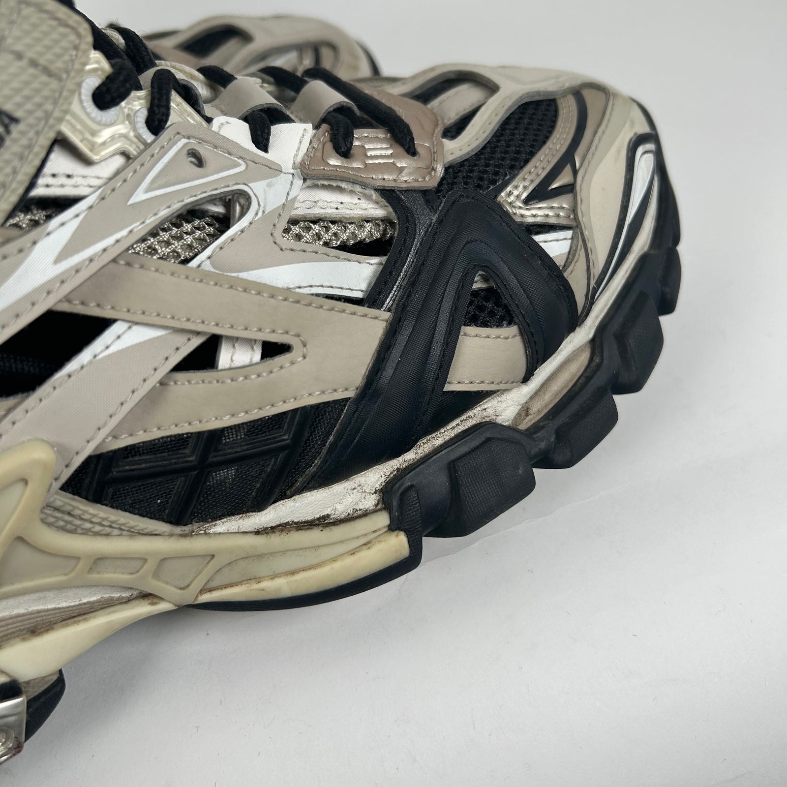 Balenciaga Beige/Black Track 2 Sneaker Size 12