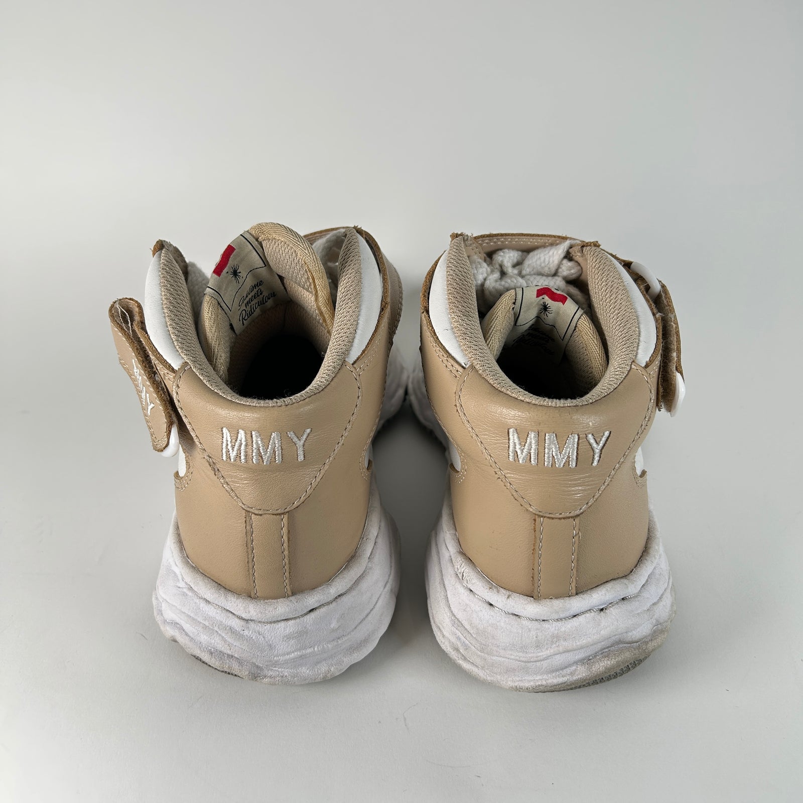 MMY Khaki/White High Tops Size 42