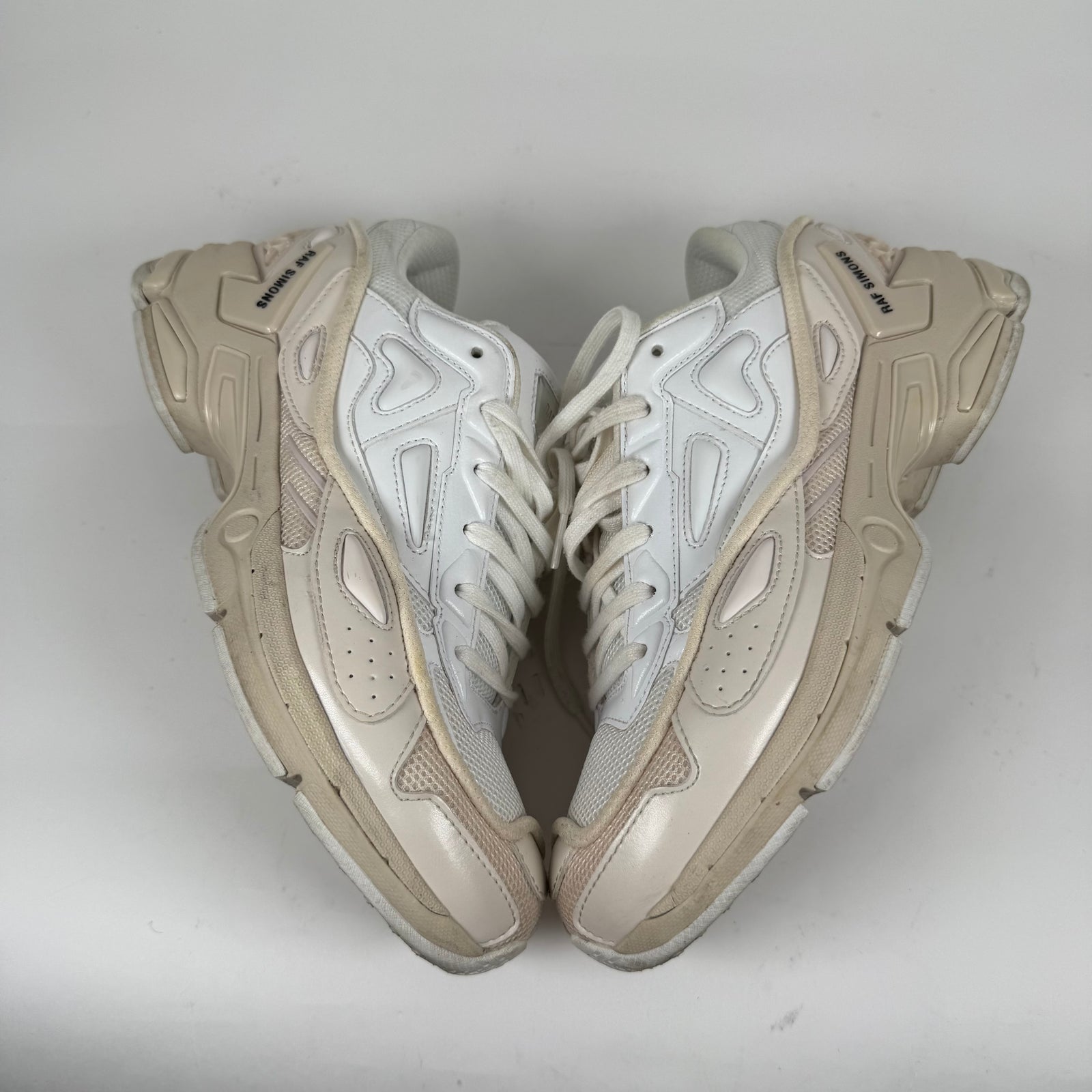 Raf Simons White/ Tan Ozweego Low-Top Sneaker Size 9
