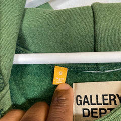 Gallery Dept Vintage Green Logo Hoodie Size S