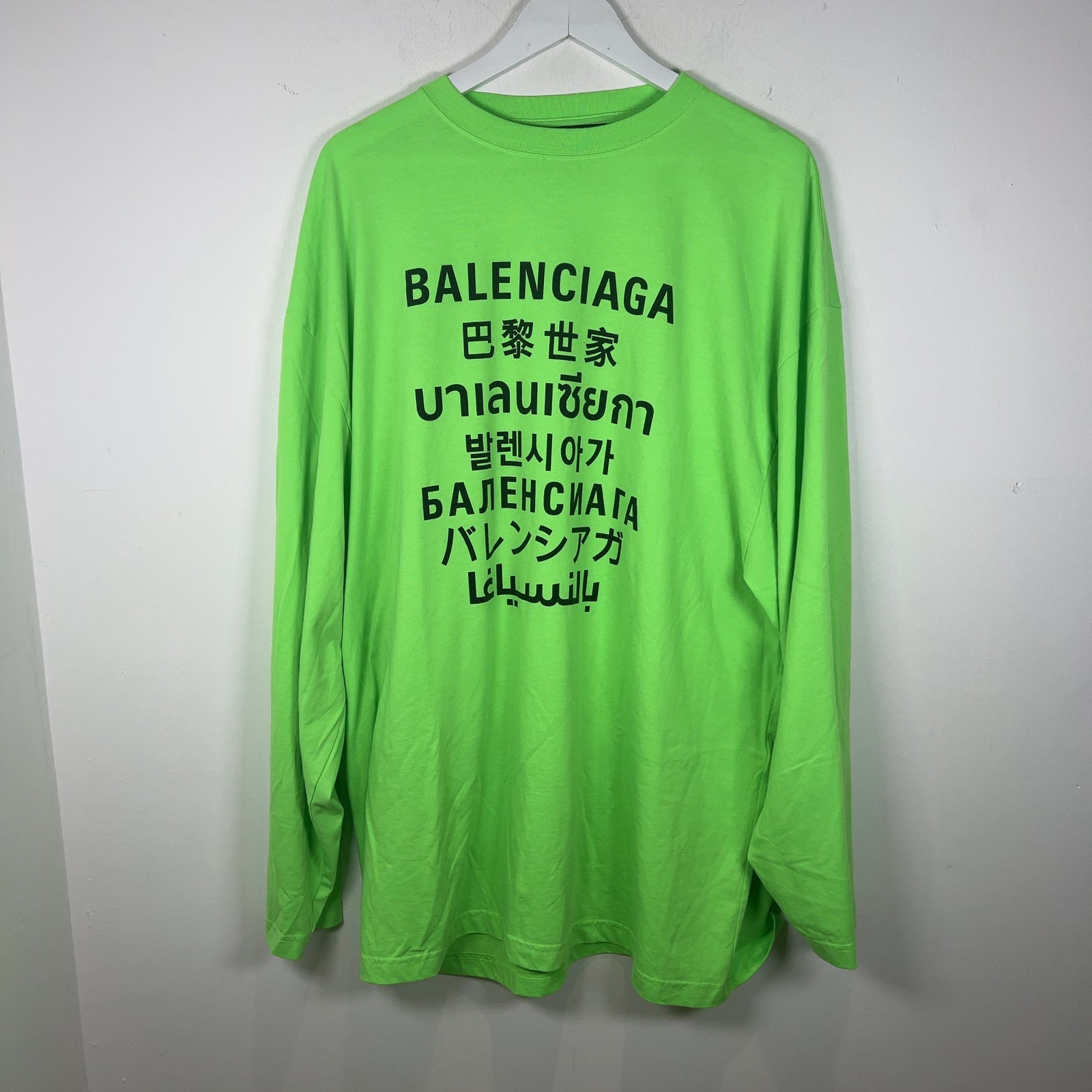 Balenciaga 'Languages' Logo Longsleeve