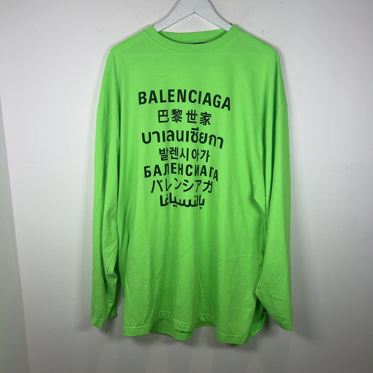 Balenciaga 'Languages' Logo Longsleeve