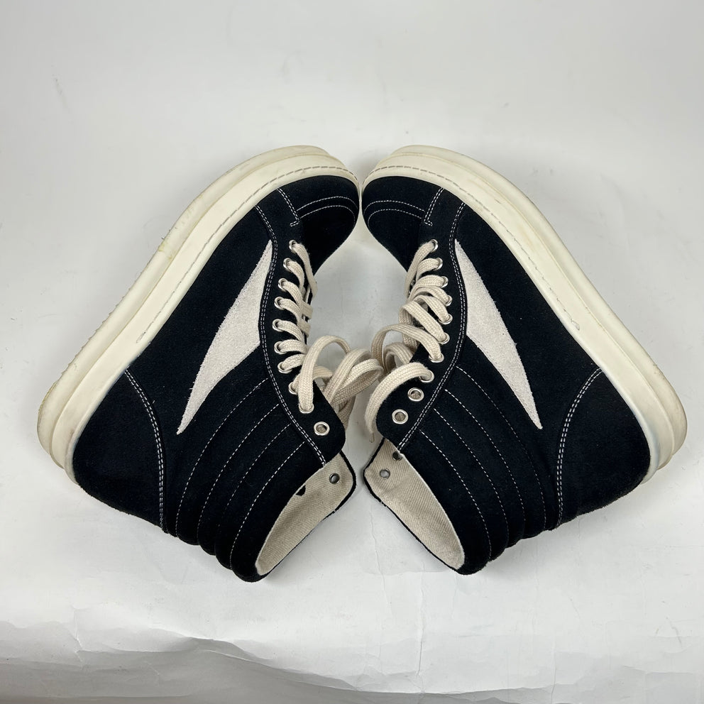 Rick Owens Drkshdw Black/Milk Vintage High Sneaker Size 41