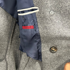 Brunello Cucinelli Grey Wool Peacoat Size 48