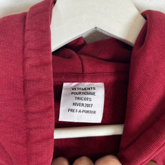 Vetements 'May The Bridges Burn' Hoodie Size S