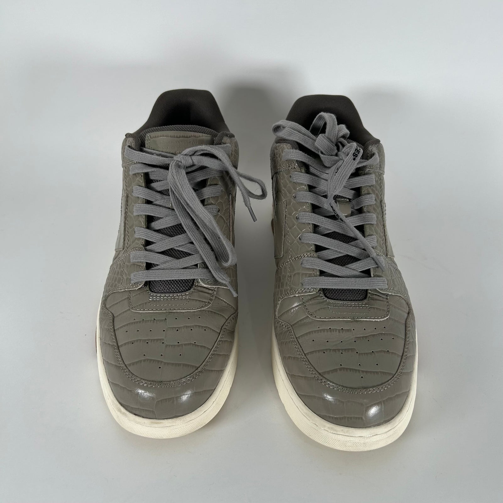 Off-White Croc Embossed Out Of Office Sneaker Size 13
