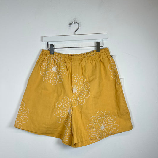 Bode Yellow Soleil Shorts Size L