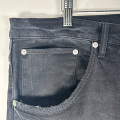 Purple Black Distressed Jeans Size 38