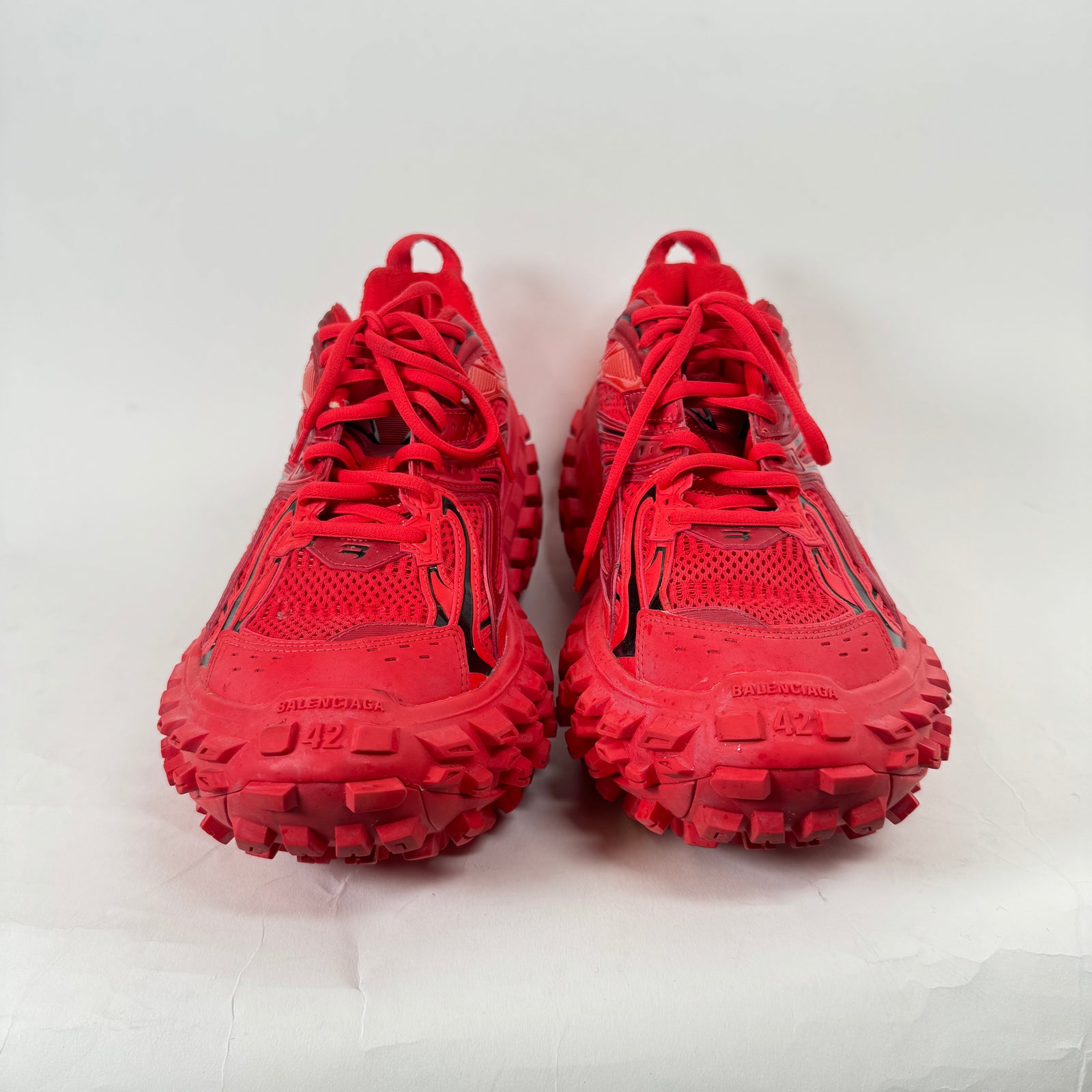 Balenciaga Red Defender Sneakers Size 42