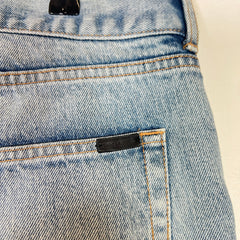 Saint Laurent Lightwash D18 Distressed Jeans
