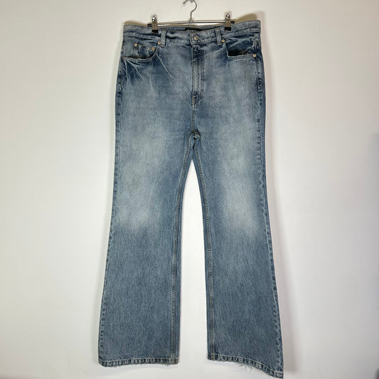 Balenciaga FW22 Lost Tape Flared Denim Jeans