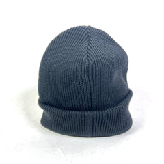 Gucci Black Web Stripe Wool Ribbed Beanie