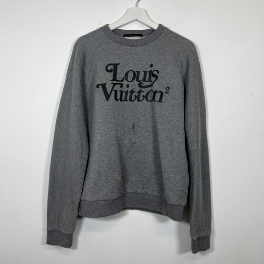 Louis Vuitton x Nigo Grey Spell-out Logo Crewneck Size S