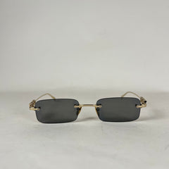 Gucci Spellout Logo Rimless Sunglasses