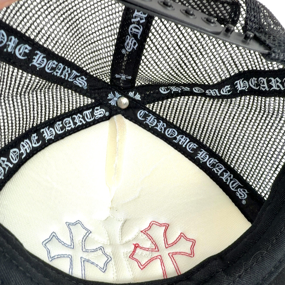 Chrome Hearts RWB Cemetary Cross Patch Trucker Hat