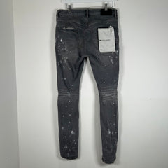 Purple Paint Splatter Grey Jeans Size 31