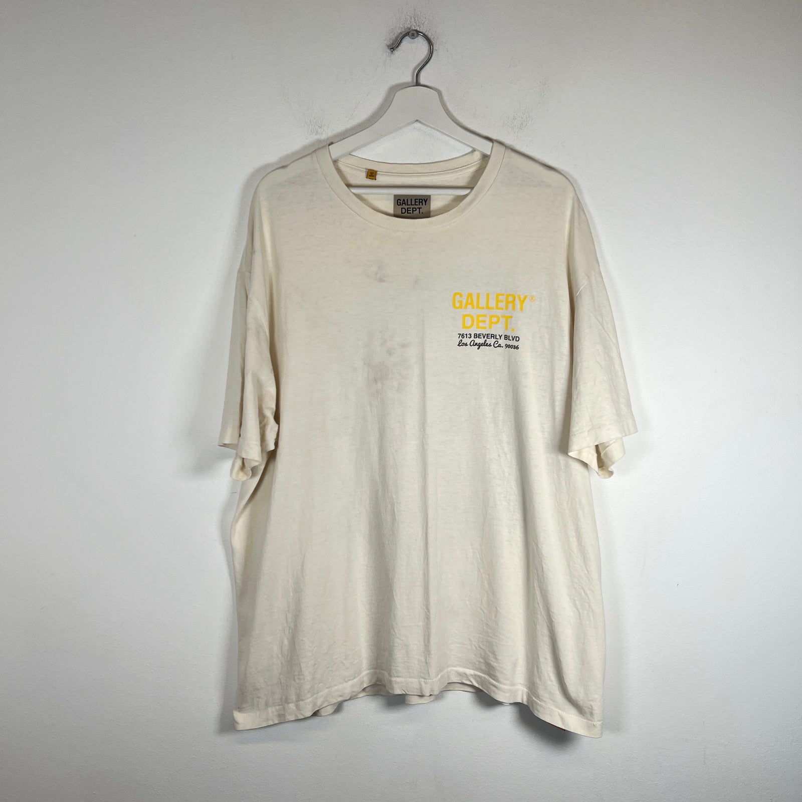 Gallery Dept White Porsche T-Shirt Size XL