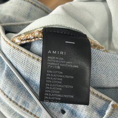 Amiri Tiger Blue Jeans Size 33