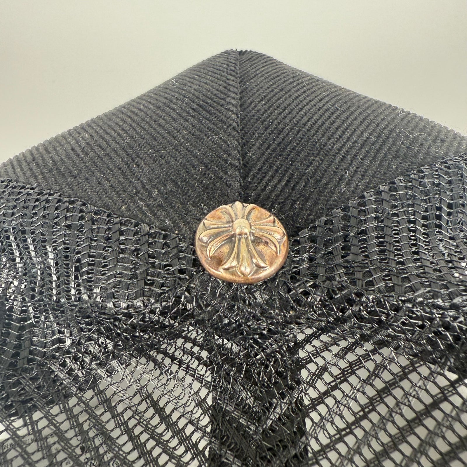 Chrome Hearts Gold CH Corduroy Hat