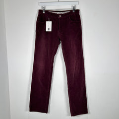 Number (N)ine Pain Burgundy Corduroy Pants Size 28x32